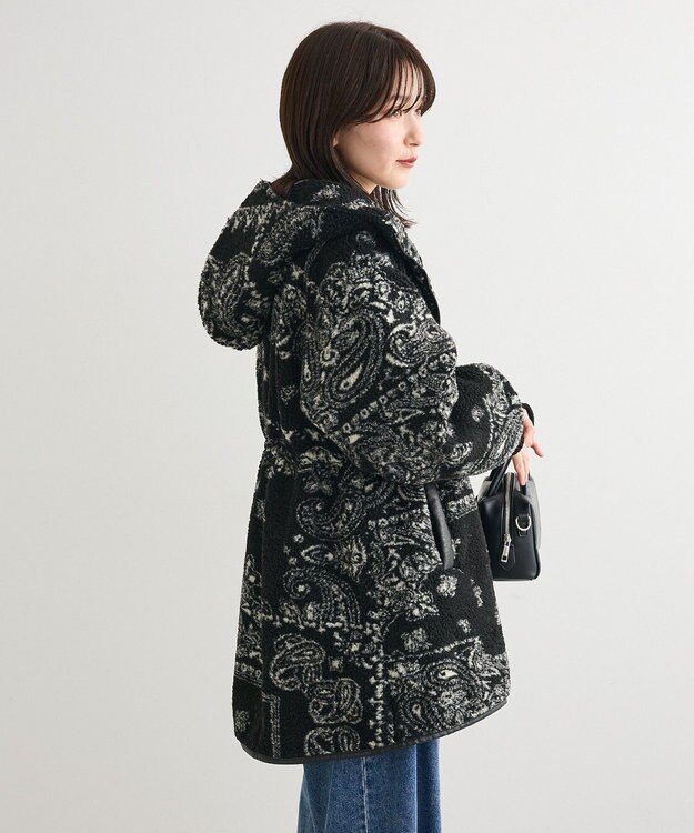 Green Parks ■ＥＳＣＡＲ　ペイズリーボアフードコート Black