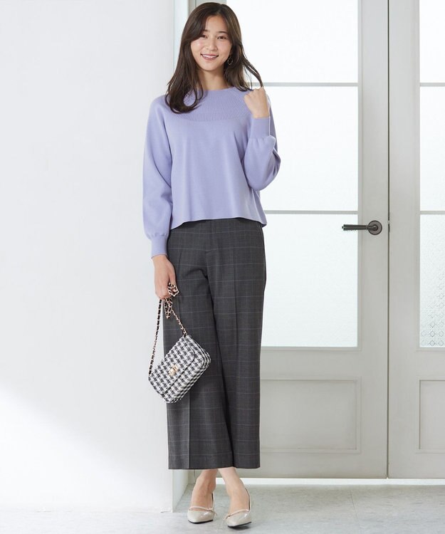 ANY SIS 【洗える】ショート丈 プルオーバー ライトブルー