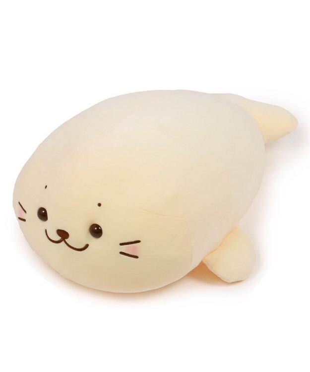 Mother garden しろたん ふわもち 抱き枕  55cm みるくカラー 《カスタードみるく》 単品 カスタードみるく