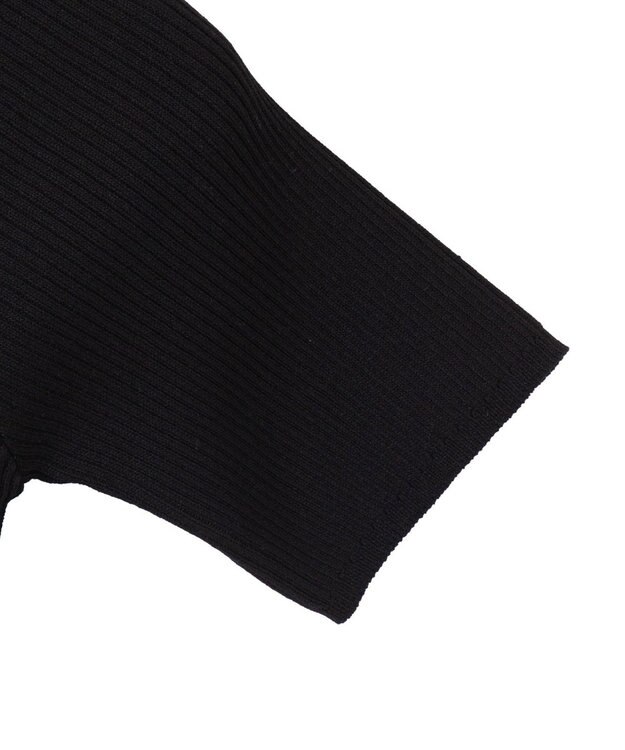 WEGO チョーカーリボン付きオフショルニット ブラック