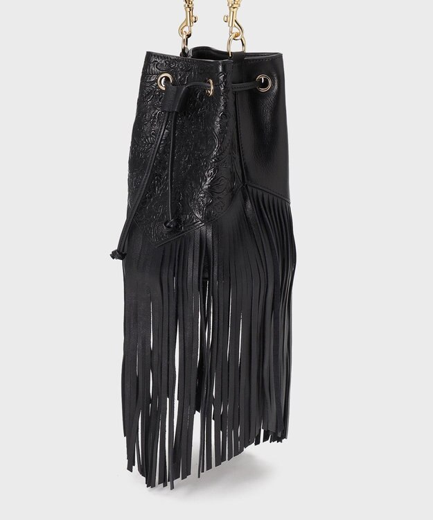 GRACE CONTINENTAL FringeBag ブラック