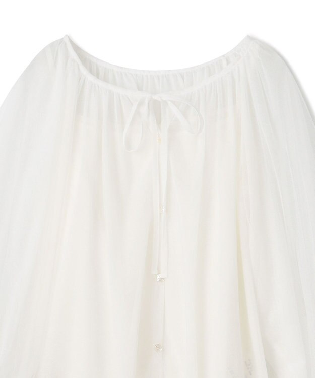 GRACE CONTINENTAL チュール2WAYトップ ホワイト