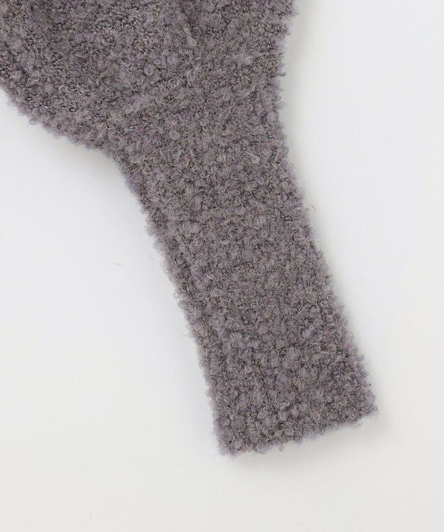 Feroux 【洗える】ブークレーラグラン ニット グレー系