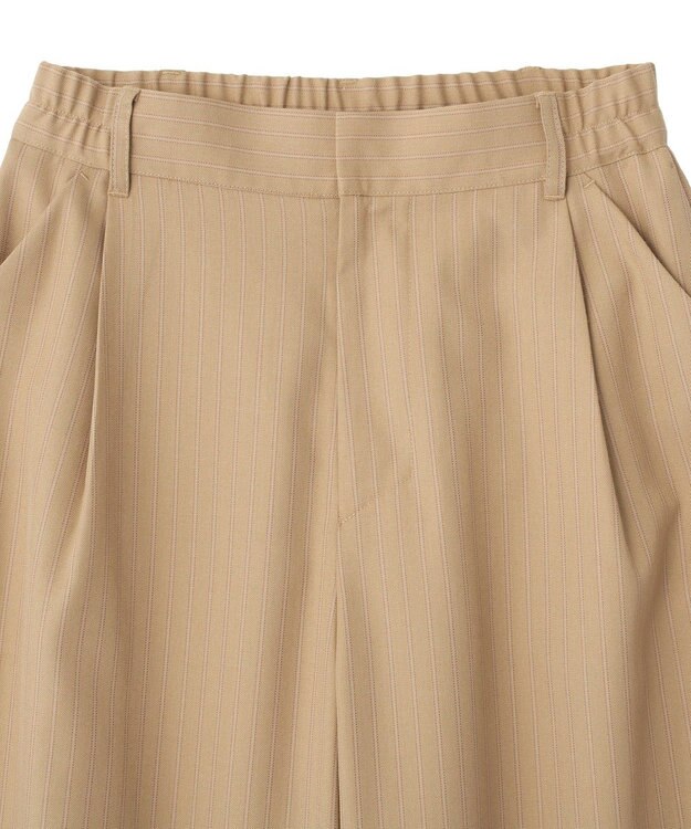 CRAFT STANDARD BOUTIQUE ストライプタックカーブパンツ Stripe Beige