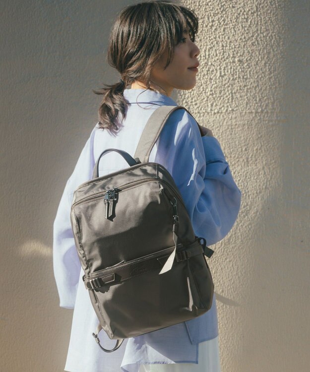 ACE BAGS & LUGGAGE W&.Day/Night リッカ2 スクエアリュック A4サイズ 13.3インチPC収納 19151 ダブルアンドデイナイト アッシュブラウン