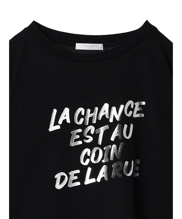 Green Parks 箔プリント半袖ボックスロゴＴ Black