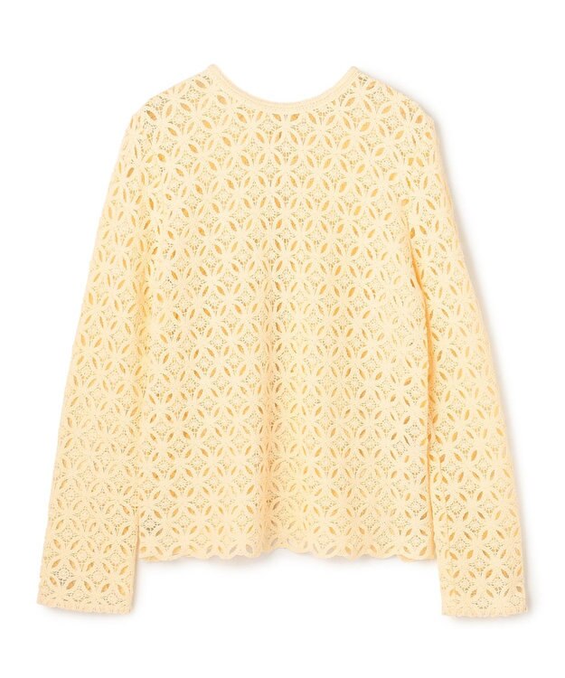 UNFILO 【前後着用可能】ラッセルレース 2WAYプルオーバー イエロー