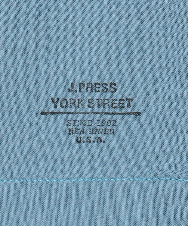 J.PRESS YORK STREET 【UNISEX】コットンボイル オープンカラーシャツ ダルブルー系