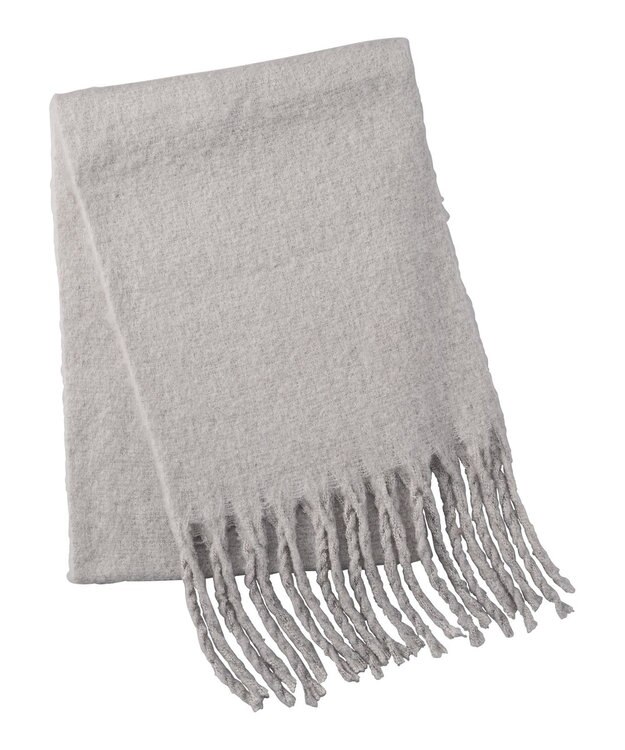 MOONBAT 【洗える】estaa ボリュームマフラー ライトグレー