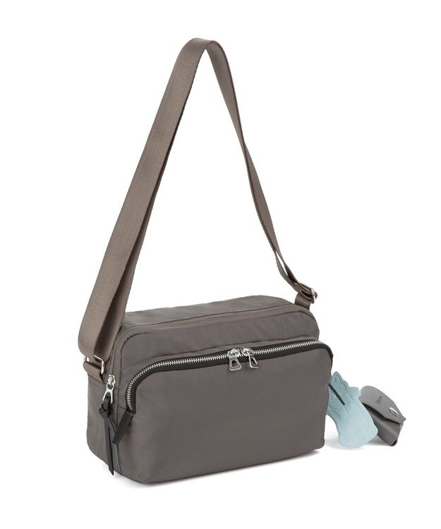 ACE BAGS & LUGGAGE HAyU × ace. フィカス ショルダーバッグ 19102 ハユ チャコール