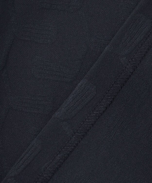 23区GOLF 【WOMEN】クラブジャガード柄 モックネックシャツ ネイビー系