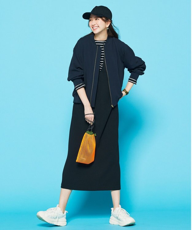 UNFILO L BEAUTY MOVE ヘビロテ ブルゾン ネイビー