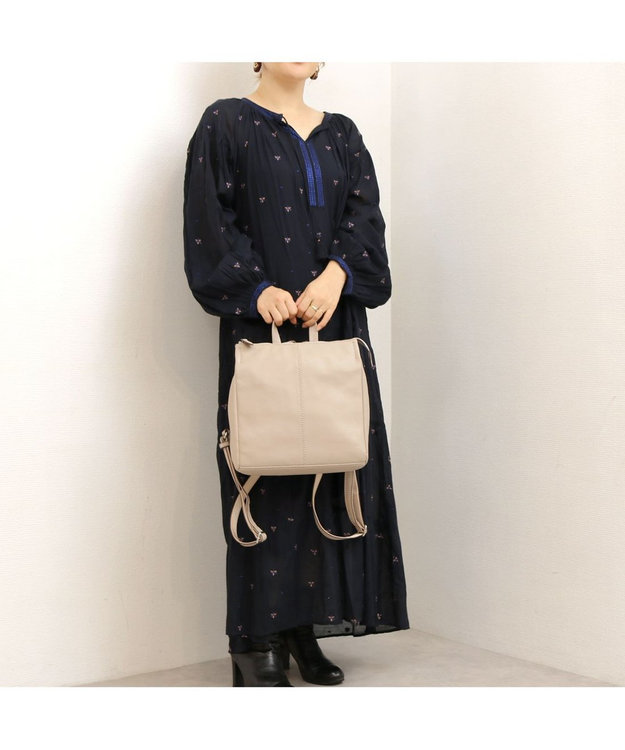 UNBILLION アトランタ ATLANTA / やぎ革軽量ミニリュック ベージュ