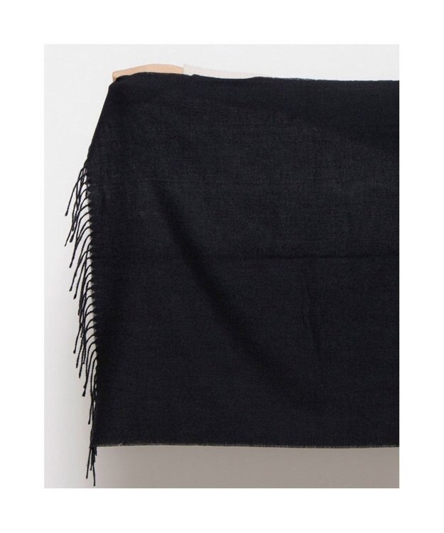 UNBILLION カシュネ cache nez / ツイル無地ストール ブラック