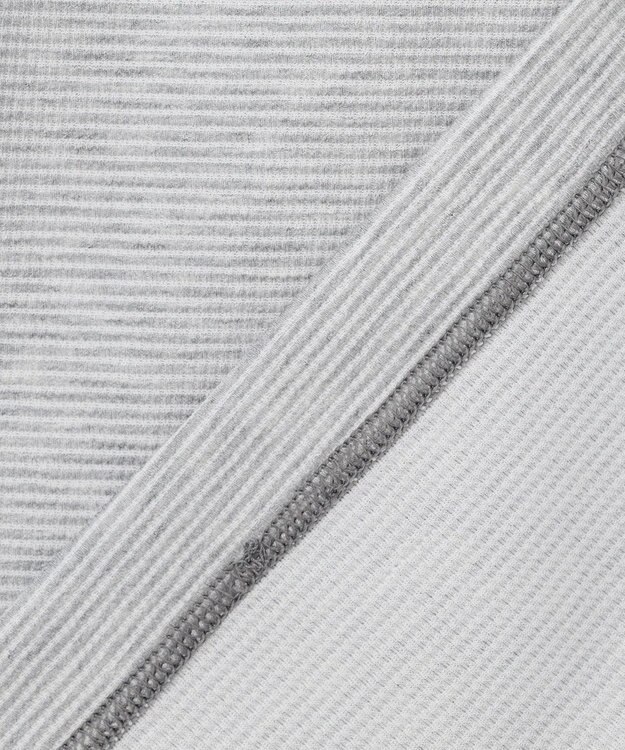 JOSEPH ABBOUD MOUNTAIN 【ゆったり】グリットワッフル　アウトドアポロ シャツ ライトグレー系