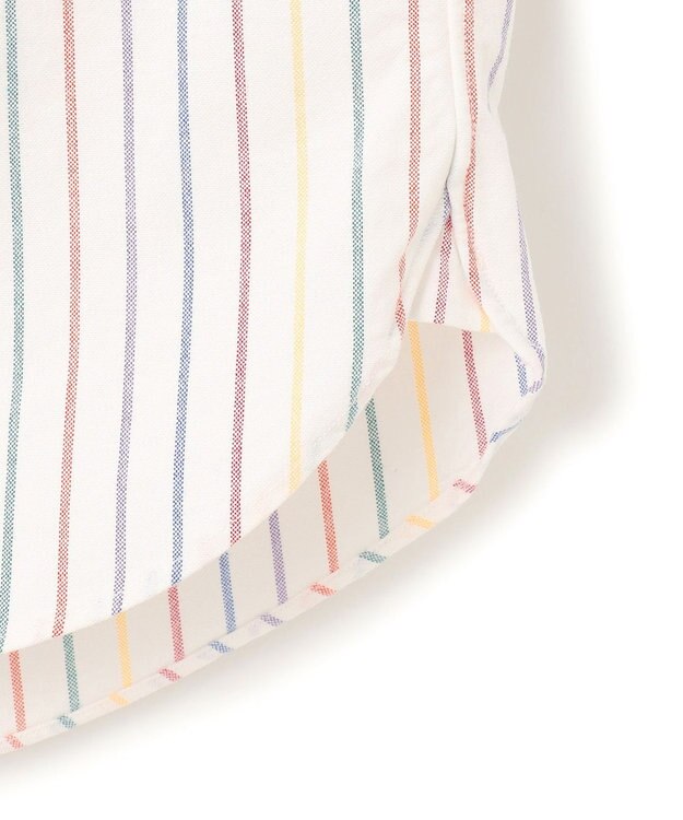 J.PRESS MEN コットンオックス マルチストライプ シャツ / ボタンダウン ホワイト系1