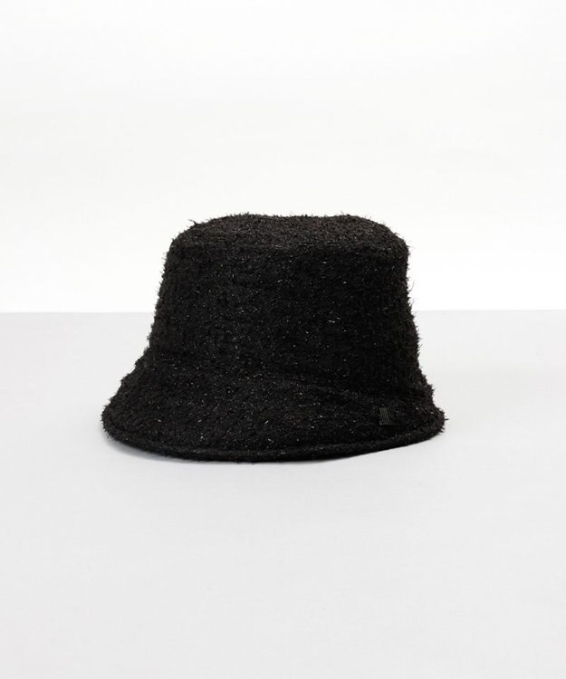 AURORA 【 LANVIN en Bleu （ランバン オン ブルー）】フィルムジャガード横ハギバケットハット ブラック