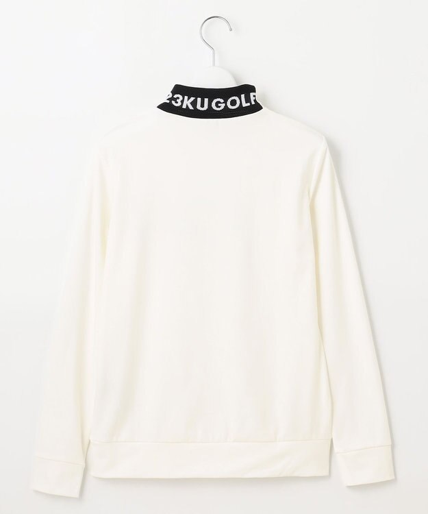 23区GOLF 【WOMEN】【吸水速乾/UVカット】スポーティ モックネックシャツ ホワイト系