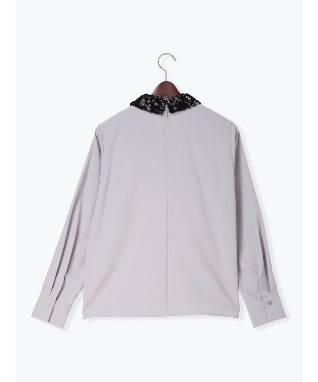 Te chichi レースカラーブラウス グレー