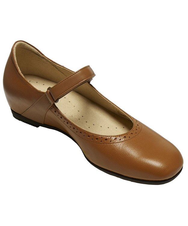 ASICS WALKING ペダラウォーキングシューズ E ヒール高2.5cm ブラウン系