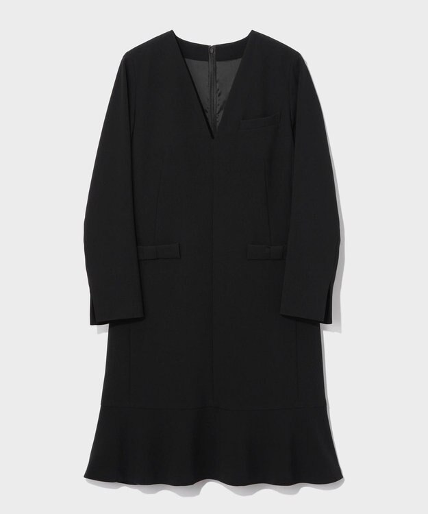 GRACE CONTINENTAL ダブルクロスドレス ブラック