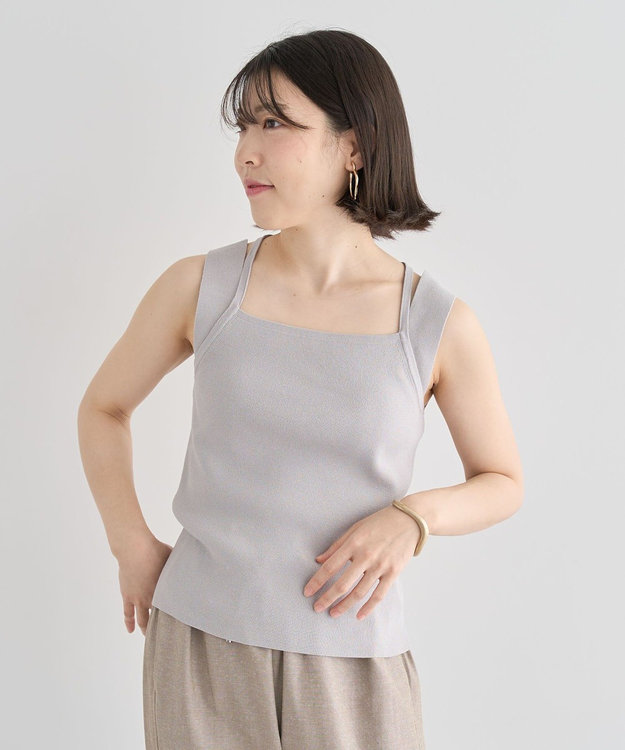 Green Parks ２ＷＡＹニットタンクトップ Gray