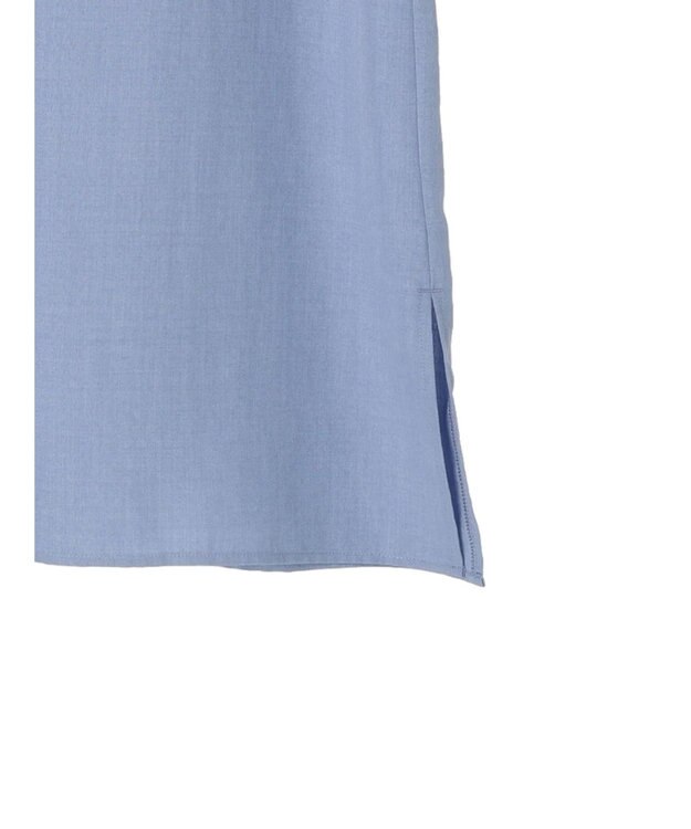 Green Parks 接触冷感　比翼シャツチュニック Blue