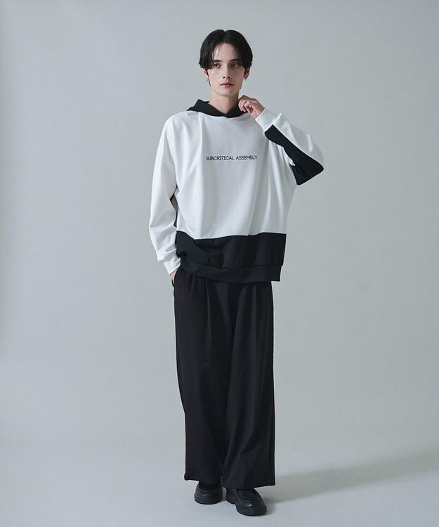 WEGO ドルマンポンチプルパーカー ホワイト