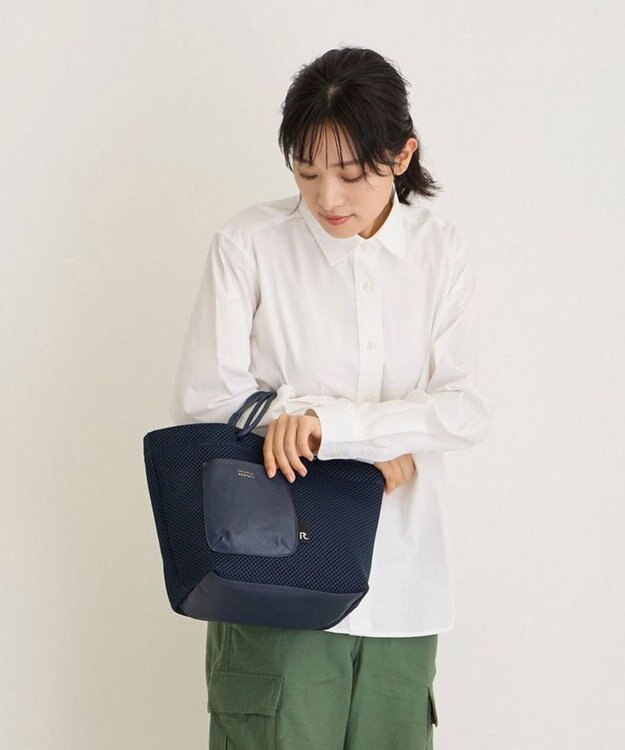 ROOTOTE 1164【手洗い可能】SC.デリ.ウエッファ.プレーン-A 01：ネイビー