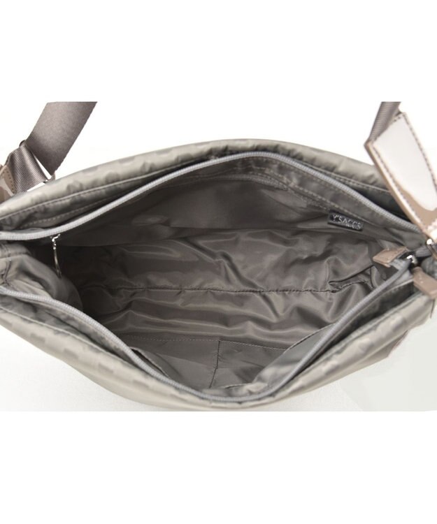 Y'SACCS PolkaDots口折れショルダー　Mサイズ グレー