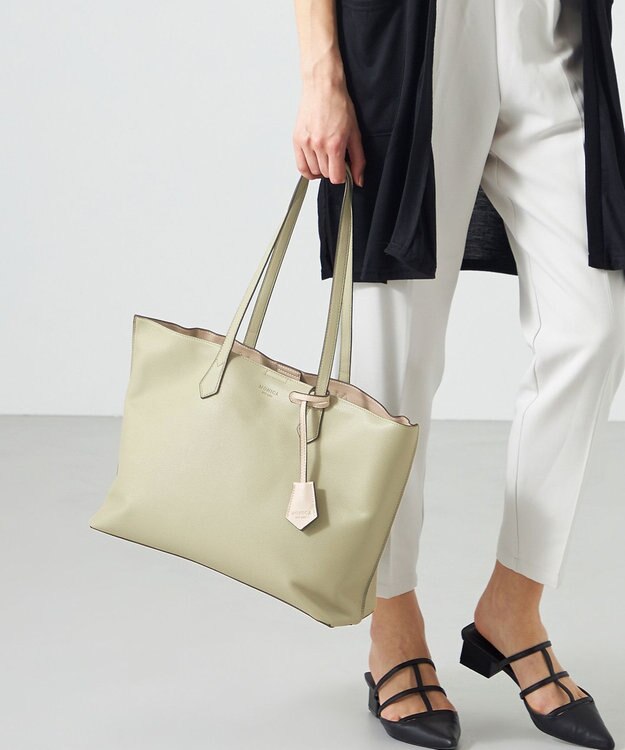 LA BAGAGERIE 【MONICA】バイカラーA4トート グリーン