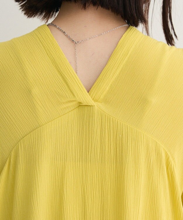 Green Parks Ｉ　レーヨンクレープチュニック Yellow
