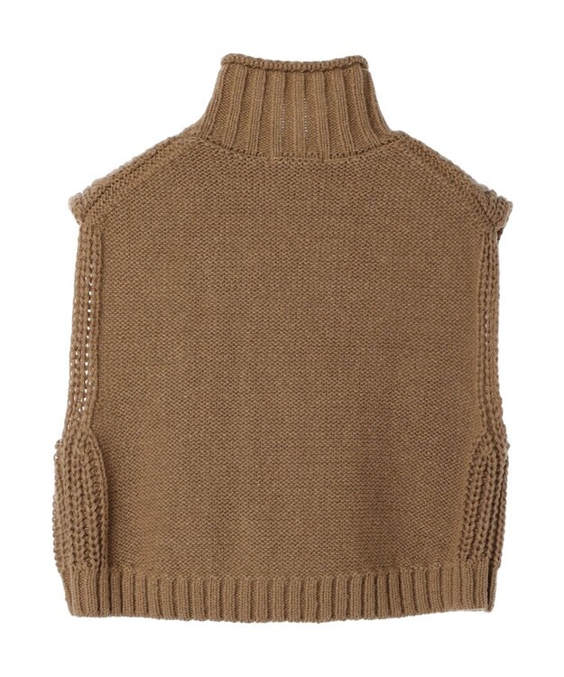 Green Parks ケーブルニットベスト Beige