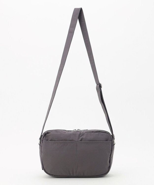 LA BAGAGERIE 【MONICA】クリンクルナイロン　ドロストショルダーバッグ グレー