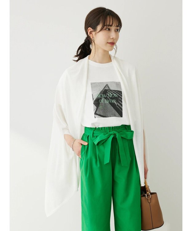 Green Parks Ｂ．ストールカーデ Off White