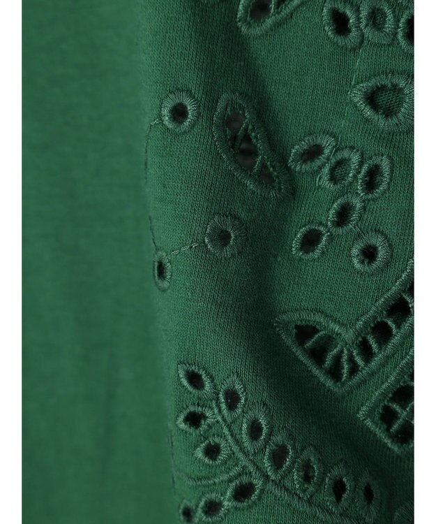 Green Parks Ｂ．サイド刺繍カットプルオーバー Black
