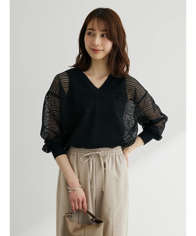 Green Parks ■ＥＳＣＡＲ　２ｗａｙメッシュプルオーバー Black