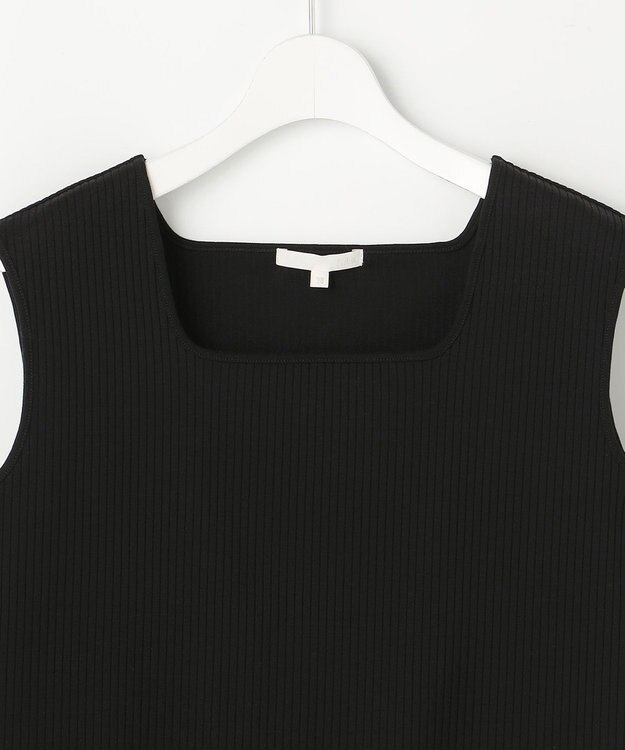 自由区 S スクエアネック インナー ブラック