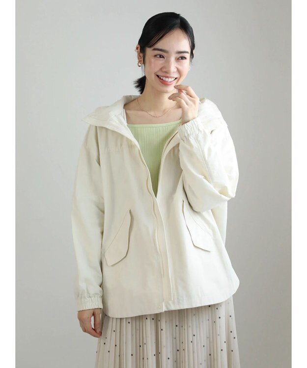 Green Parks 撥水加工　2WAYゆったりブルゾン Ecru