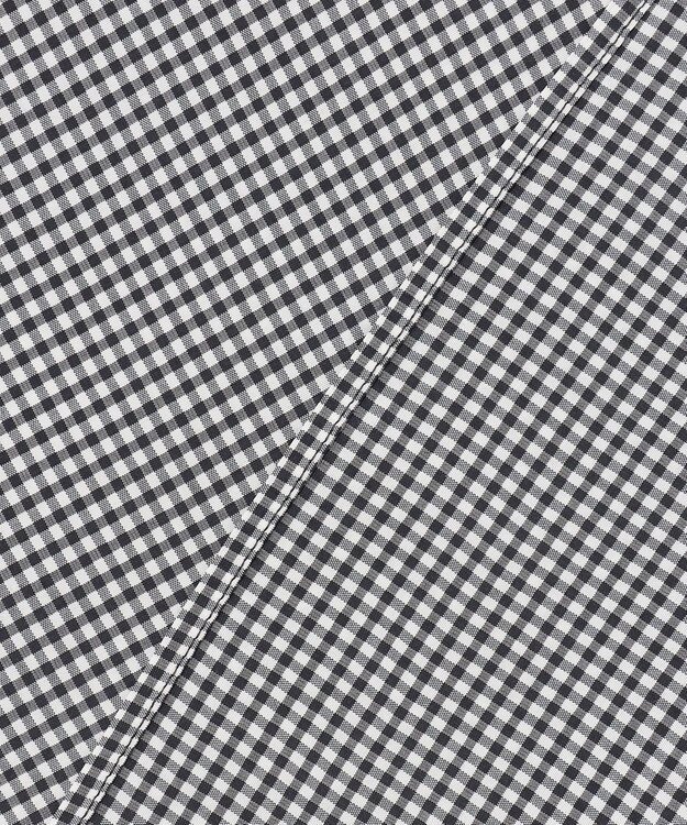 J.PRESS LADIES L 【一枚で着映え】アセVisギンガム ギンガム ブラウス ブラックチェック系