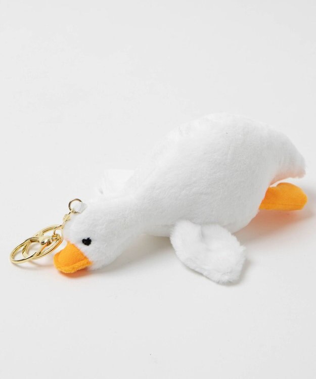 WEGO あひるぬいぐるみキーホルダー ホワイト