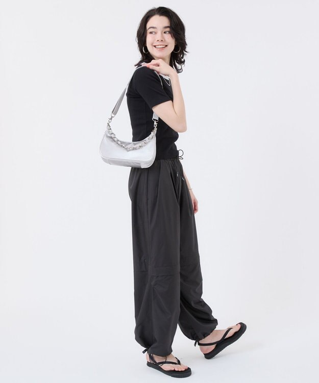 LeSportsac CHAIN SMALL CONV HOBO/シルバーシャインスナイデル シルバーシャインスナイデル