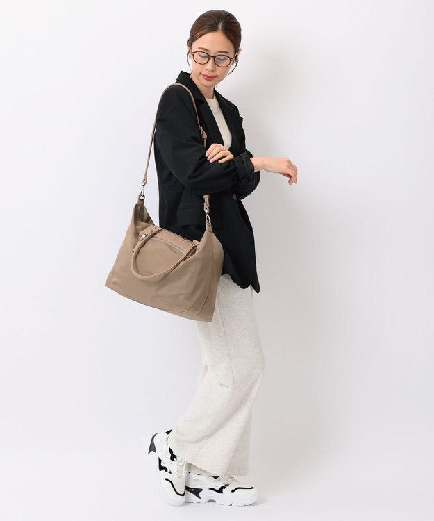 ACE BAGS & LUGGAGE W&.Day/Night ルノ ナイロントート A4サイズ 15582 ダブルアンドデイナイト グレージュ