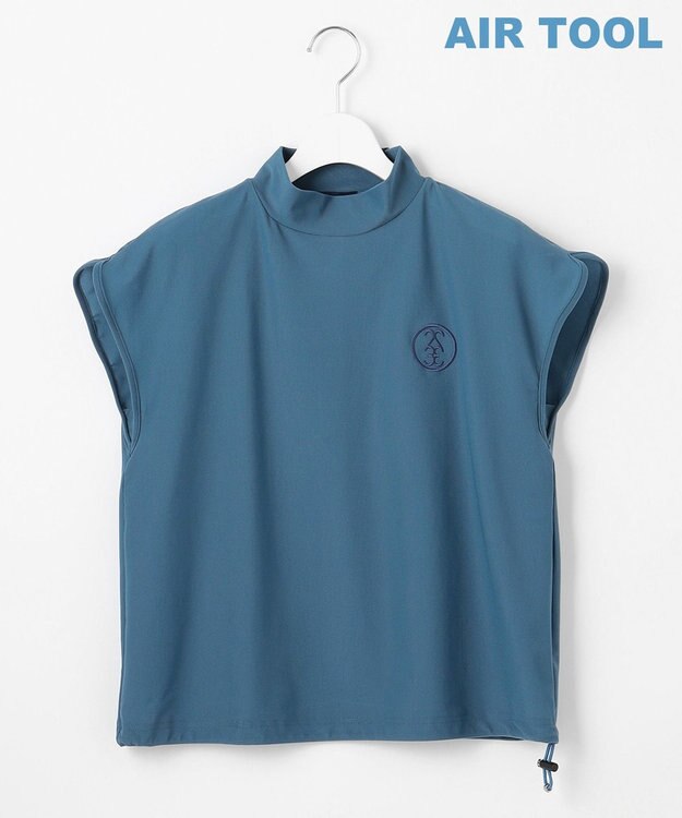 23区GOLF 《追加生産/新色登場》【WOMEN】機能に優れた新素材「AIR TOOL」モックネック サックスブルー系