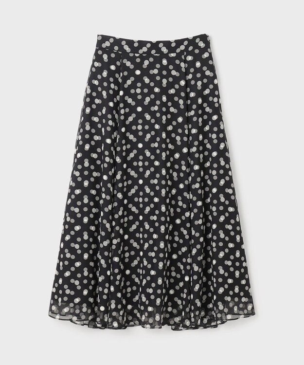 GRACE CONTINENTAL ドットオパールスカート ブラック