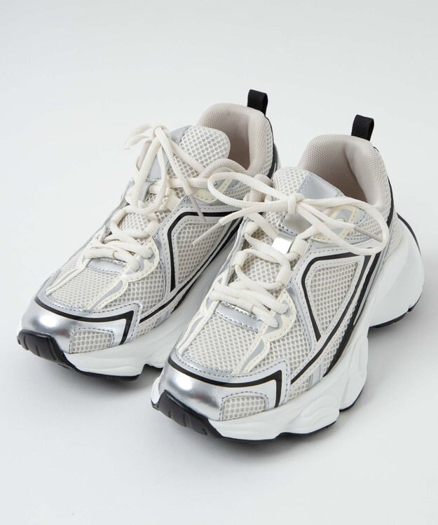 WEGO プリントデザインスニーカー ホワイト