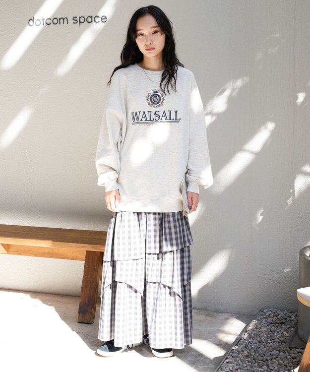 WEGO 刺繍BIGスウェット オフホワイト