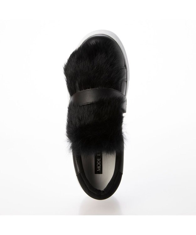 MODE ET JACOMO <MODE ET JACOMO>ボリュームファースリッポン ブラック