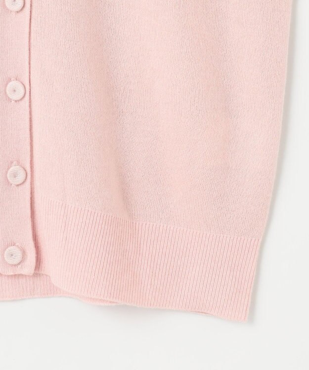 #Newans 【カシミヤ混】コンパクトニットカーディガン ピンク