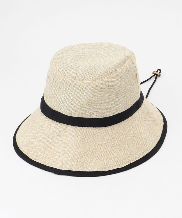ANY 【UVケア/抗菌防臭】リネンライク サファリハット ナチュラル